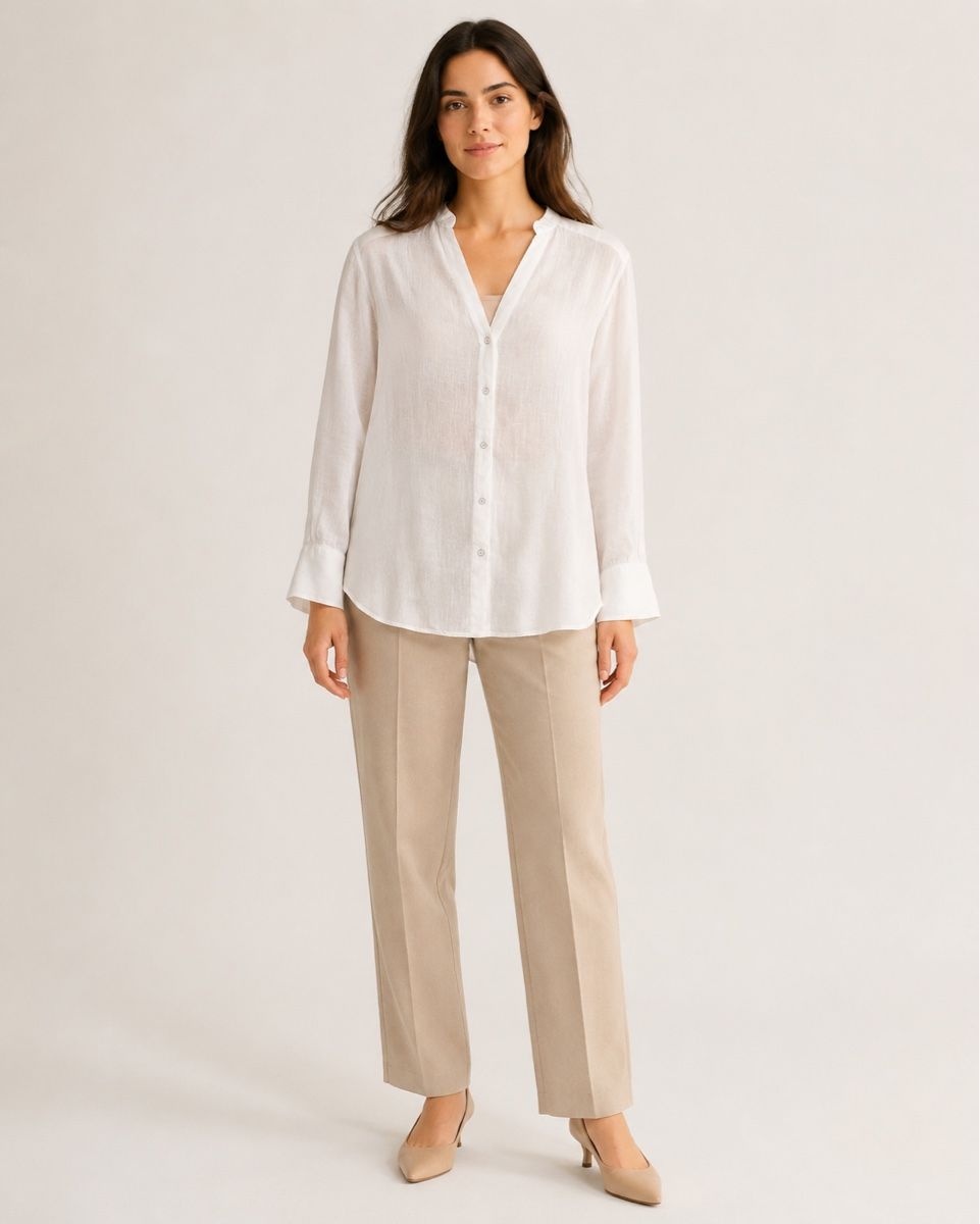 Max Mara Camicette: Camicia in lino bianco Max Mara – Usato da Lugano venduto da fer_ckb9 6