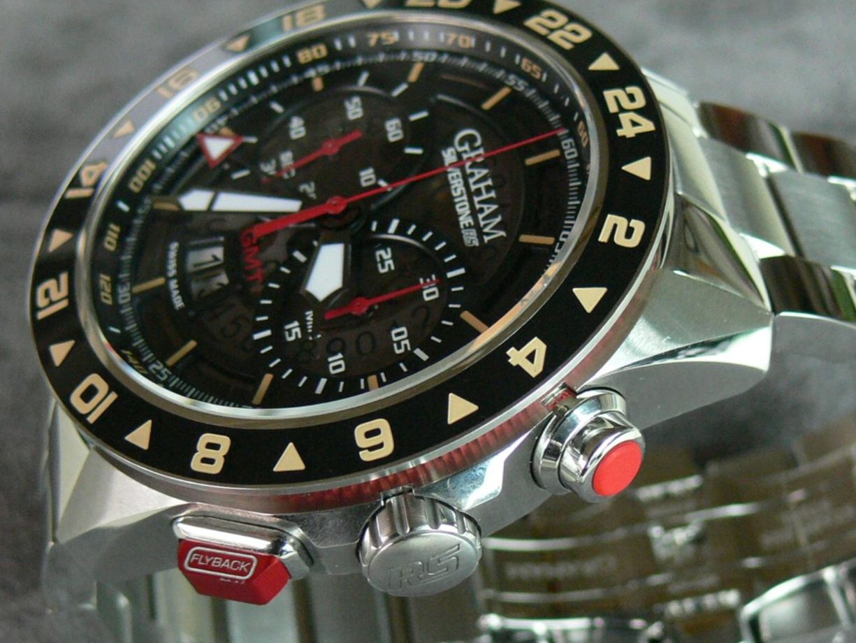 Graham Uhren: Graham Silverstone RS GMT Limited big date flyback 47mm – Gebraucht aus Remigen von Kelias 9