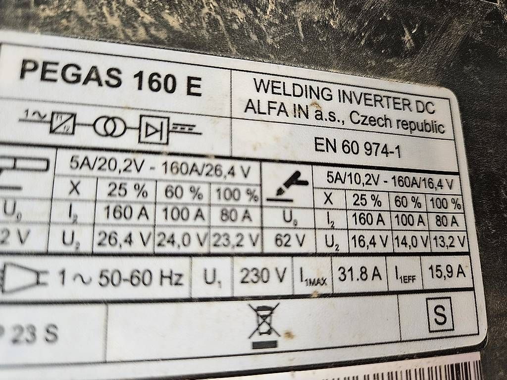 Postes à souder: ALFAIN PEGAS 160 E Schweissgerät  gebraucht – D'occasion à Luzern par mar_qp6l 2