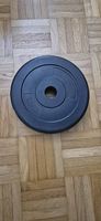 Disques de musculation de 2.5 kg, 28 mm en plastique.
