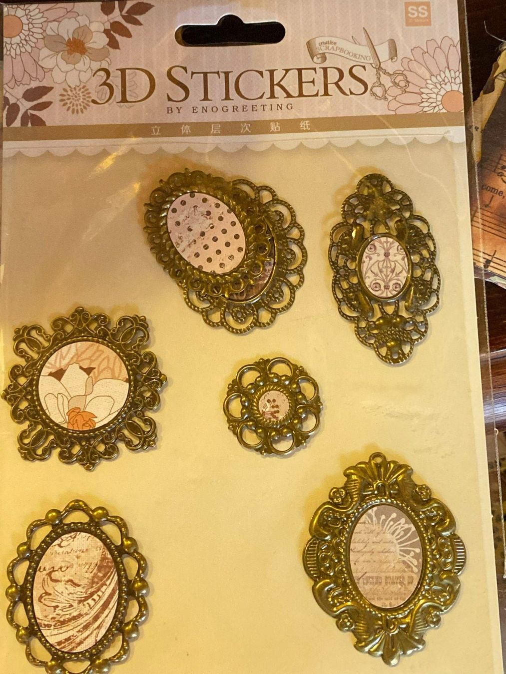 Sticker: STICKER 3D -SET SHABBY CHIC – Nuovo e nell'imballaggio originale da Meienried venduto da ManuelaBoutique 2