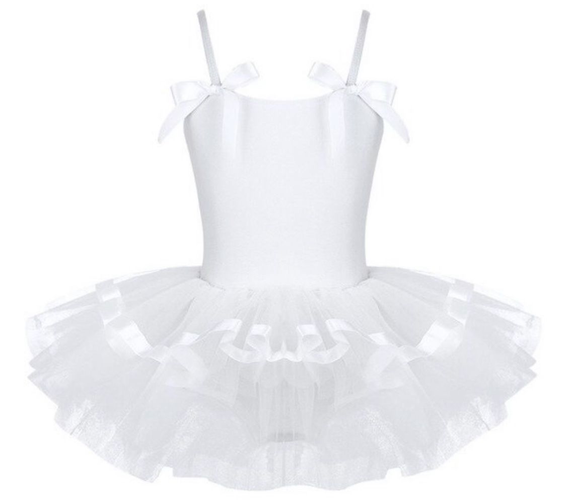 Scarpe, pantaloni & magliette da ginnastica: Süsses weiss/silbernes Tutu Kleidchen Gr 122/128 – Usato da Wolfwil venduto da Vessie