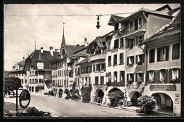 Büren a. A., Strassenpartie mit Gesch