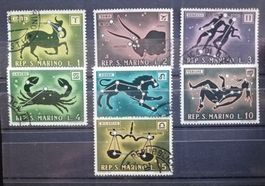 San Marino Briefmarken aus Serie Sternbilder 1970