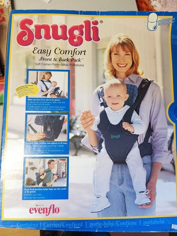 Babytrage Snugli blau (Gebraucht) in Schöfflisdorf für CHF 25 – mit ...