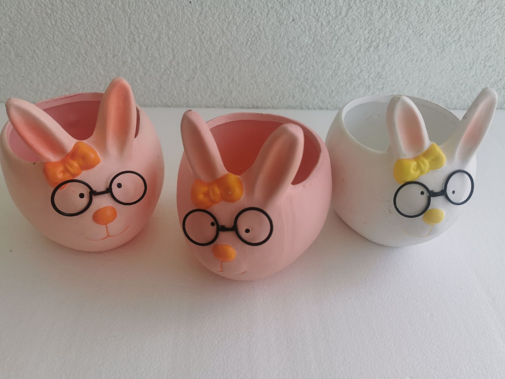Vasi per fiori: 3 Hasentöpfe, Blumentöpfe, Osterdeko – Usato da Glattbrugg venduto da riseca 3