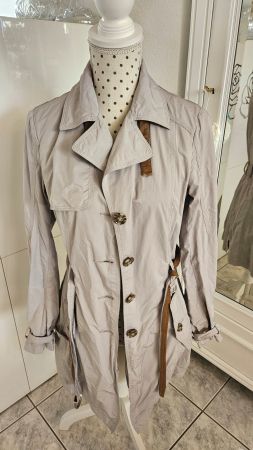 Übergangsjacke Geox Respira hellgrau Gr. 36 Kurzmantel