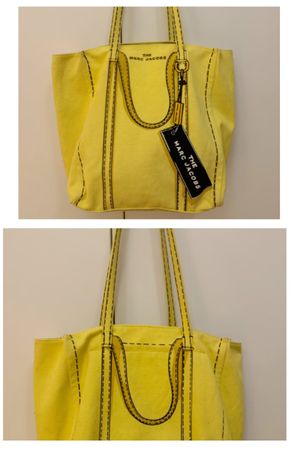 Marc Jacobs Tote Bag Yellow Canvas - Perfect for Summer!