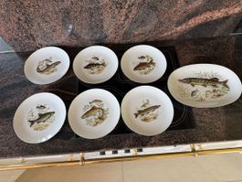 Bavaria Teller Set 7-teilig Fisch