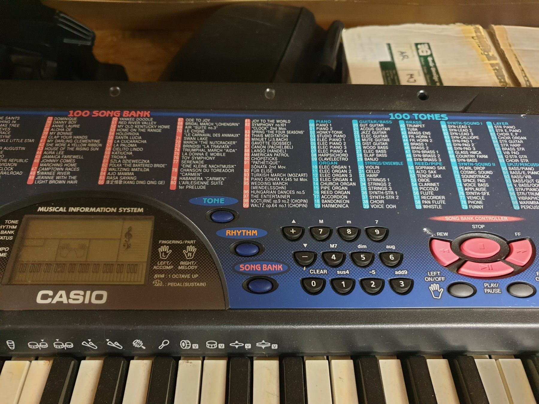 Strumenti musicali: Casio Keyboard CTK-495 mit 100 Songs – Usato da Rickenbach LU venduto da trucker.s 3