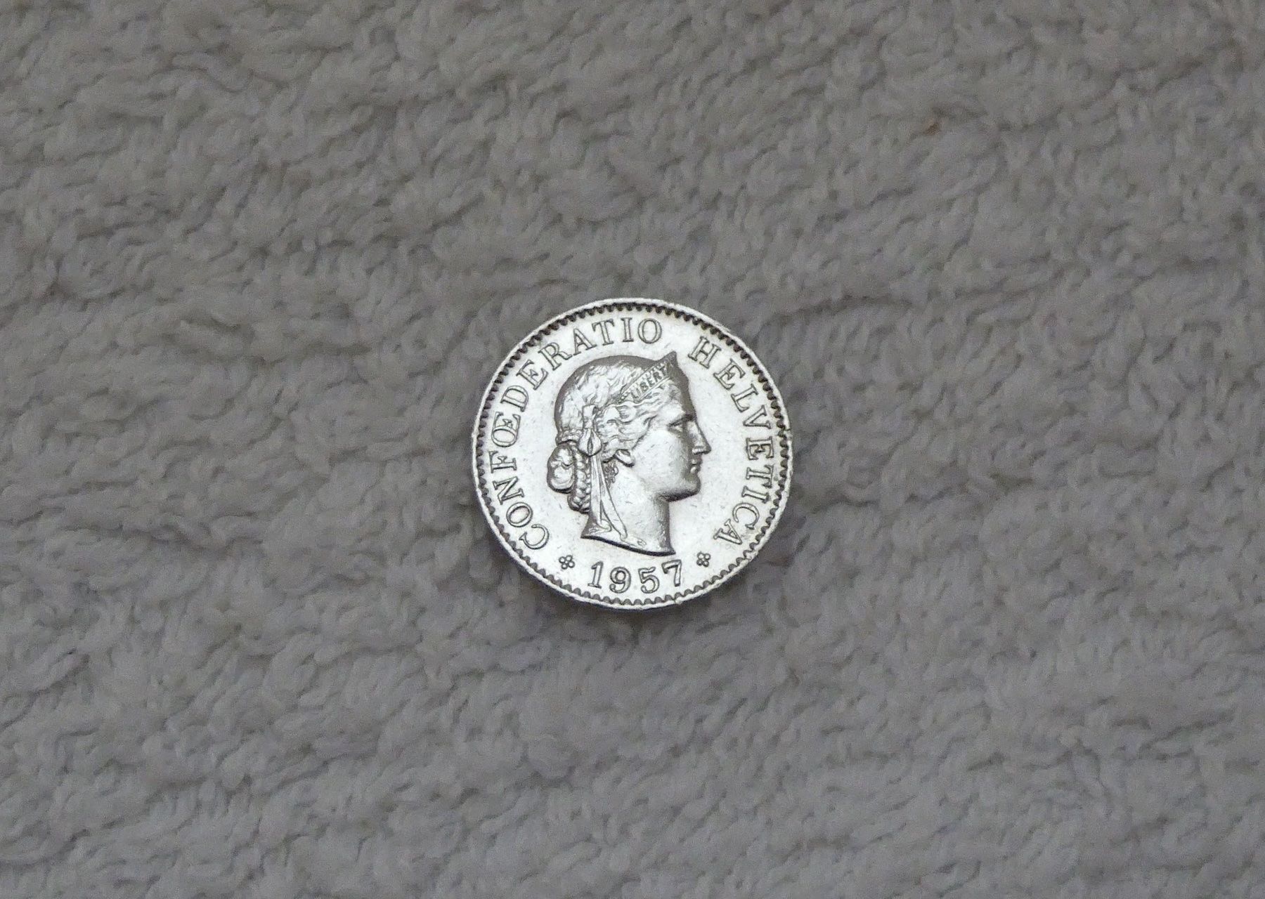 Tutti le monete: 5 centimes/rappen 1957 – Usato da Nyon venduto da Ilmi09