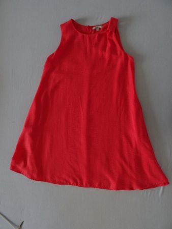 Kleid Leinen rot Gr. M/ 4042