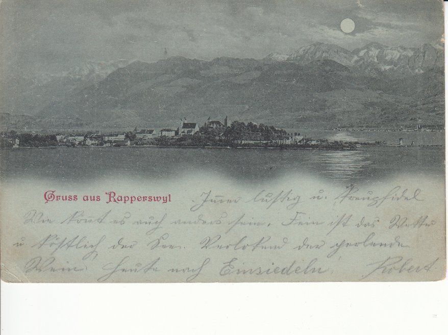 Cartoline postali: Rapperswil 1899 – Usato da Bürglen TG venduto da StampGraf