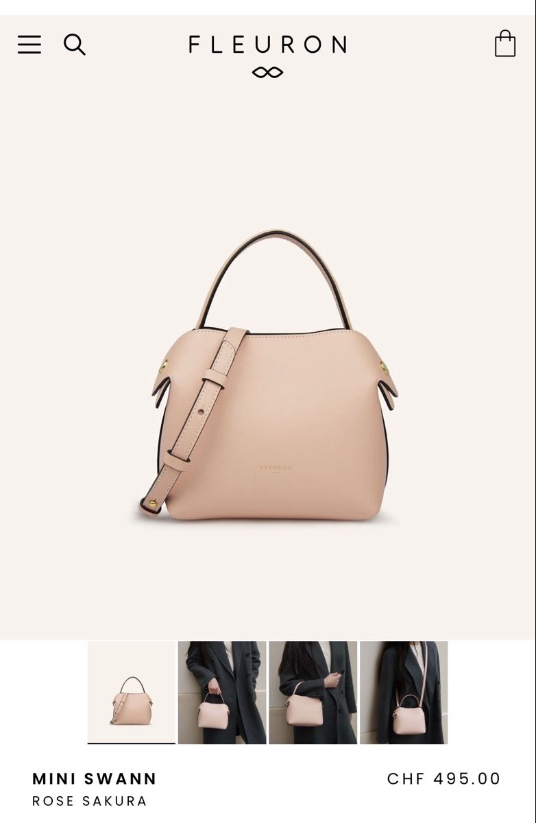 Taschen für Damen: Sac à main fleuron Paris mini Swann – Gebraucht aus Lausanne von Meganelausanne 1