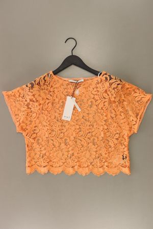 Oui Shirt mit Spitze Gr. 36 Kurzarm