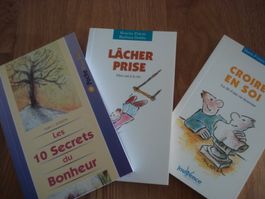 Lot de 3 livres de développement personnel: bonheur, joie !