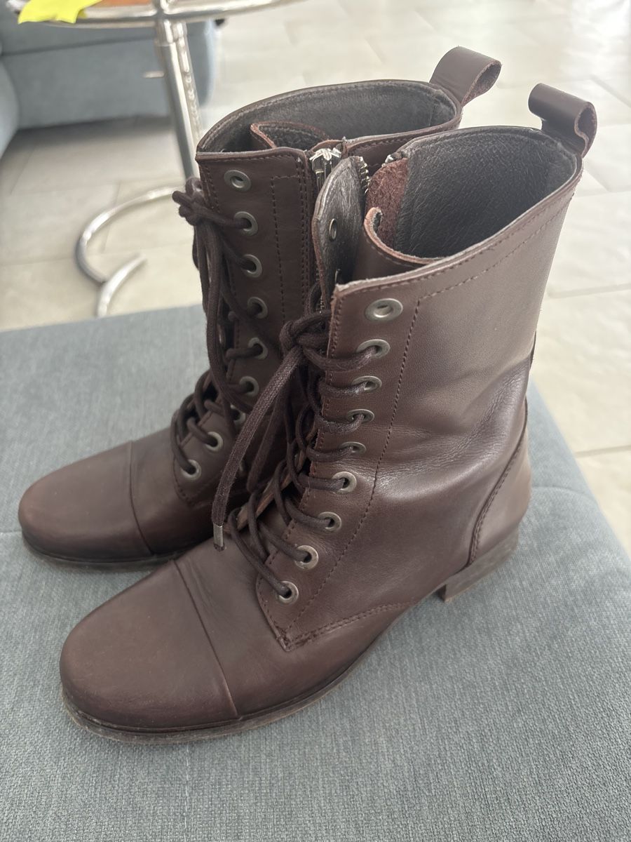 Diesel Scarpe da donna: Coole Lederboots von Diesel – Usato da Rothenburg venduto da Momo1302 1