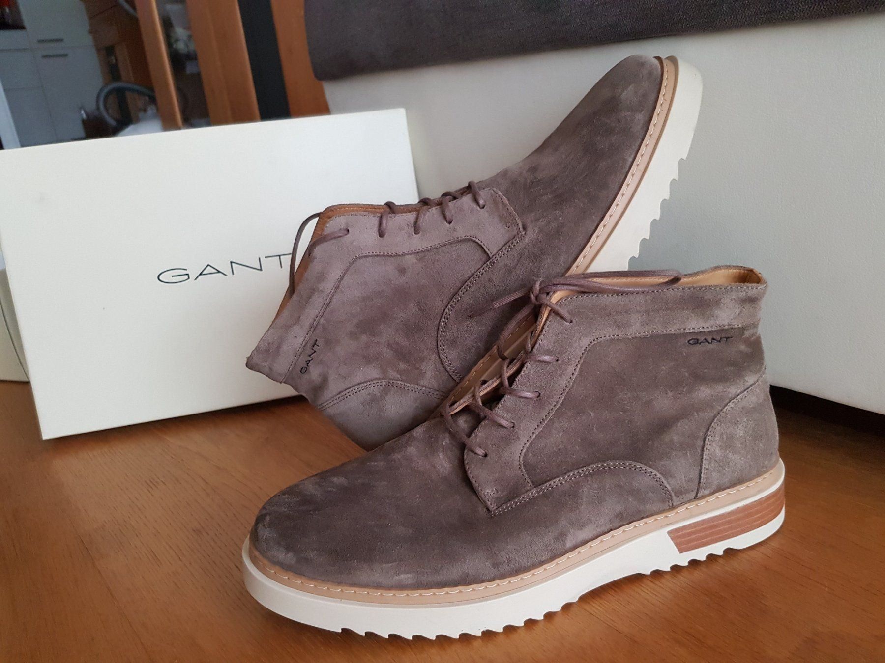 Gant Scarpe da uomo: Gant Velourslederschuhe Gr.45 – Nuovo e nell'imballaggio originale da Reinach AG venduto da innamac