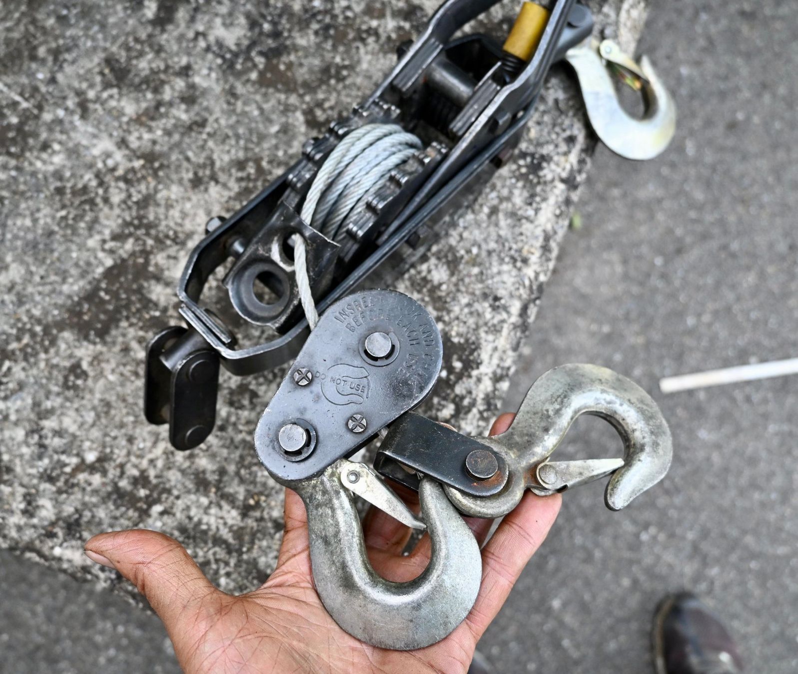 Altro per stoccaggio & trasporto: kompakter Handseilzug / Seilzug-Ratschenzug MINI HAND PULLER – Usato da Pfaffhausen venduto da mono_rec 2