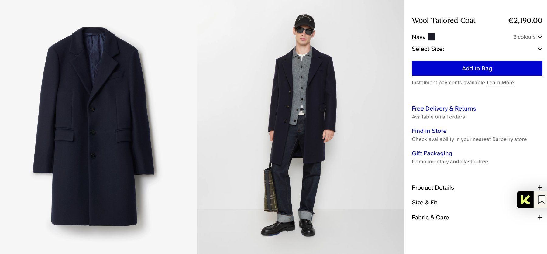 Burberry Cappotti: New wool coat Burberry – Nuovo e nell'imballaggio originale da Lugano venduto da juledo 6