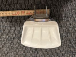 Seifen schale aus robustem Keramik, Original Sanitärware