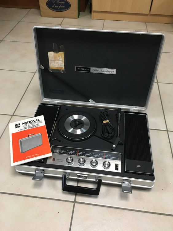 Platine Vinyle Philips 604 Vintage - Valise - Entraînement Direct - Occasion