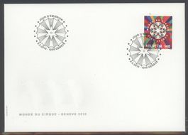 2010, FDC, Zirkuswelt Genf (Nr. 1352)