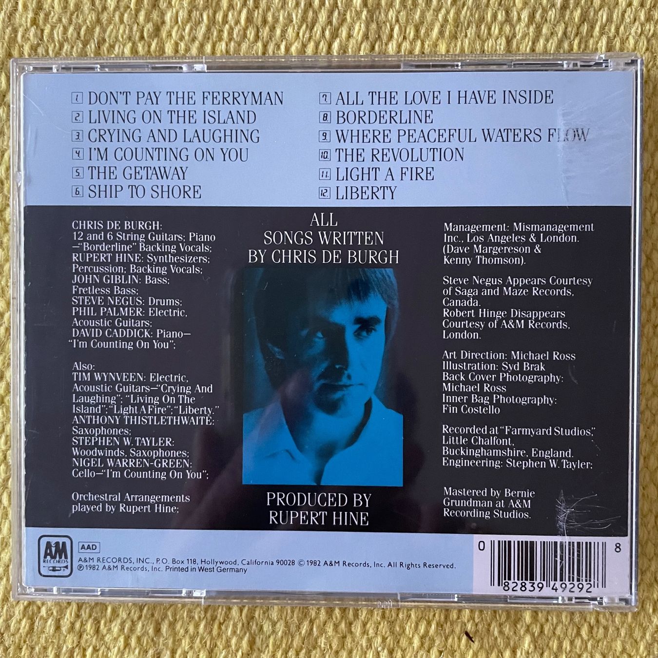 CDs: CHRIS DE BURGH-THE GETAWAY – D'occasion à Rorschacherberg par CD-Roli 1