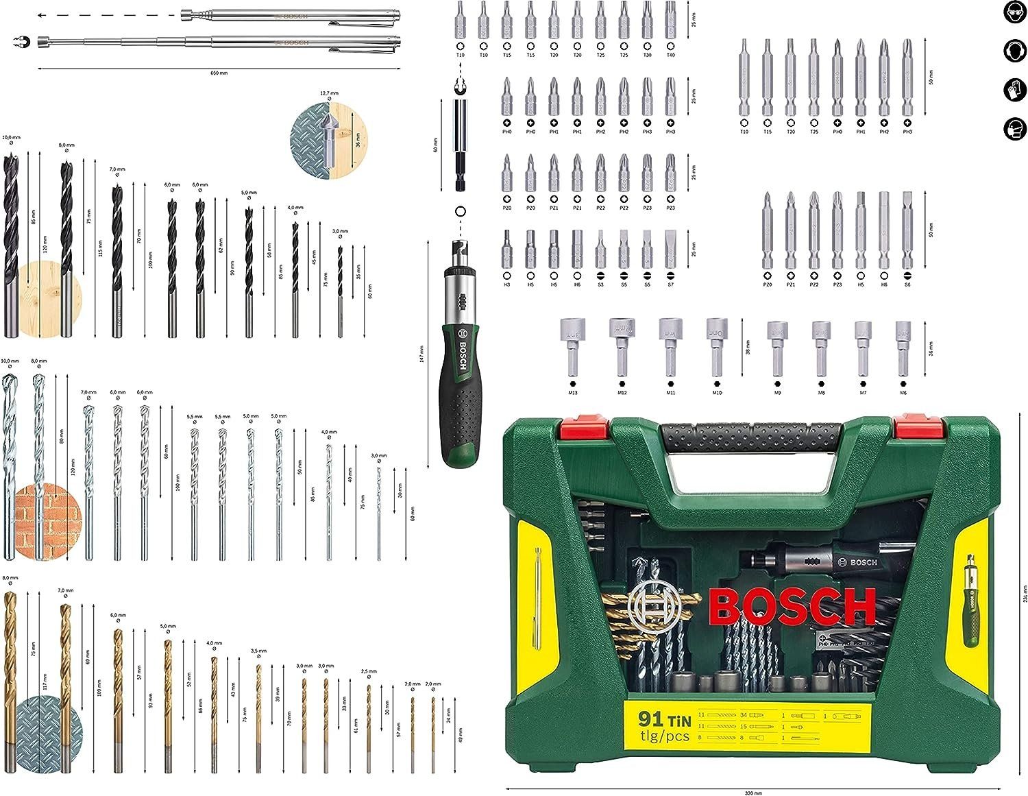 Alle Werkzeuge: Bosch Accessories 91tlg. Titanium-Bohrer- und Bit Set – Neu und originalverpackt aus Nuglar von SaleRitter 2