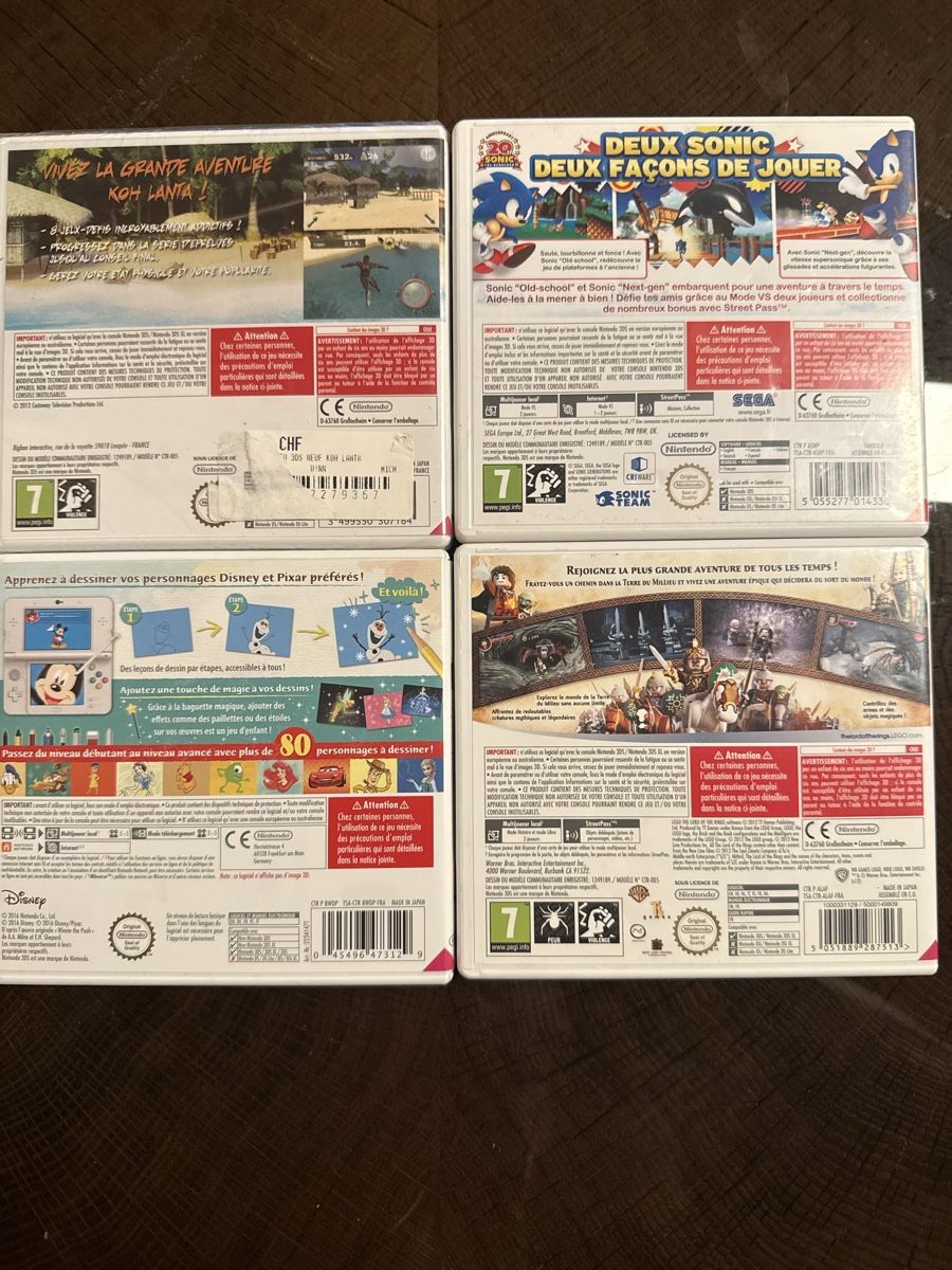 Spiele: Nintendo 3DS Jeux 4x – Gebraucht aus Chavornay von brunodasilva87 1