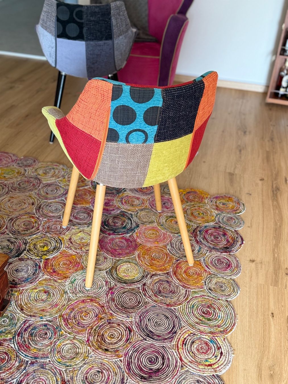 Sedie: Design-Esszimmerstühle im Patchwork-Look – Usato da Zürich venduto da gregpan 3