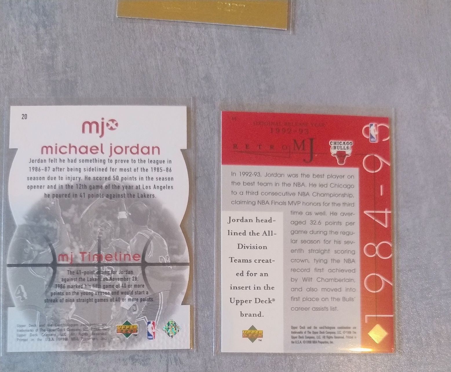 Nba Carte collezionabili: NBA 4 cartes Michael Jordan  – Nuovo (secondo la descrizione) da Martigny venduto da julionix 5