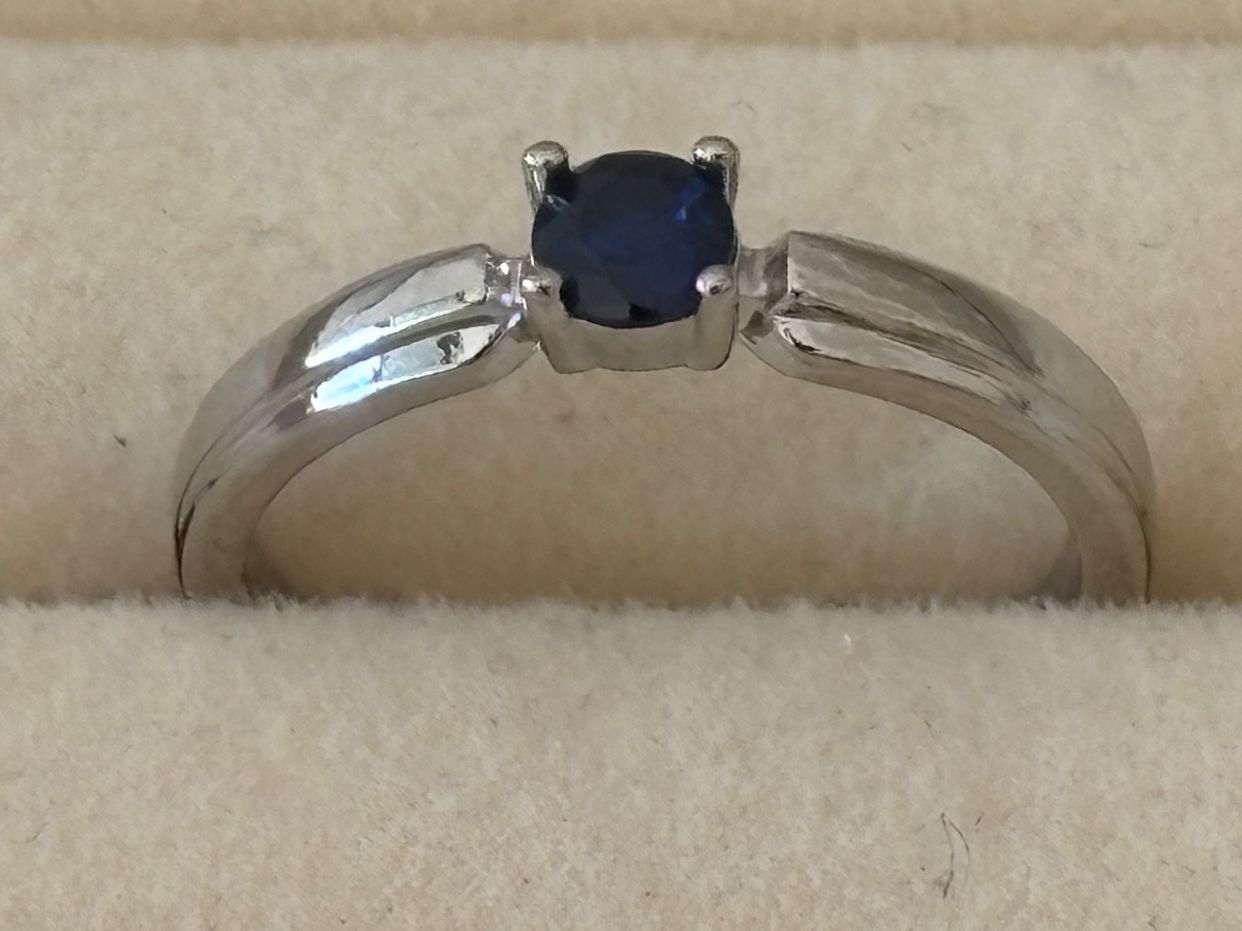 Anelli: Luxus Elegante Gr.19/9 Ring Farbe: Silber/blau – Nuovo (secondo la descrizione) da Biel-Bienne venduto da Roserosse13 4