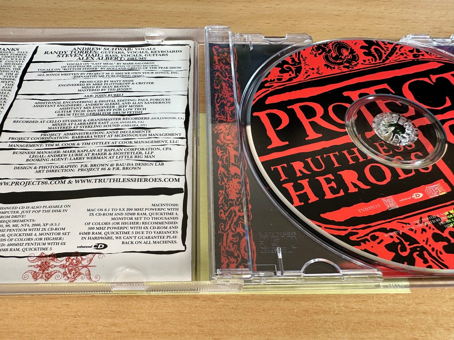 CDs: Project 86 – Truthless Heroes – D'occasion à Rikon im Tösstal par Alpenmutz 2