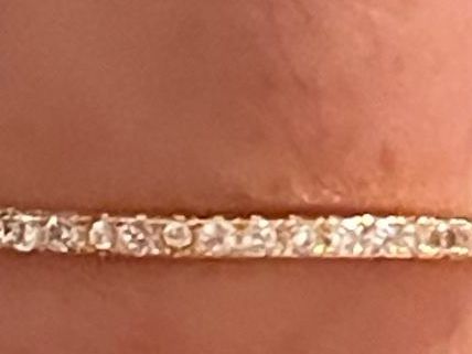Ringe: Jolie Alliance plaquée or jaune 54 sertie pierres moissanite – Neu (gemäss Beschreibung) aus Kloten von Vermicelles