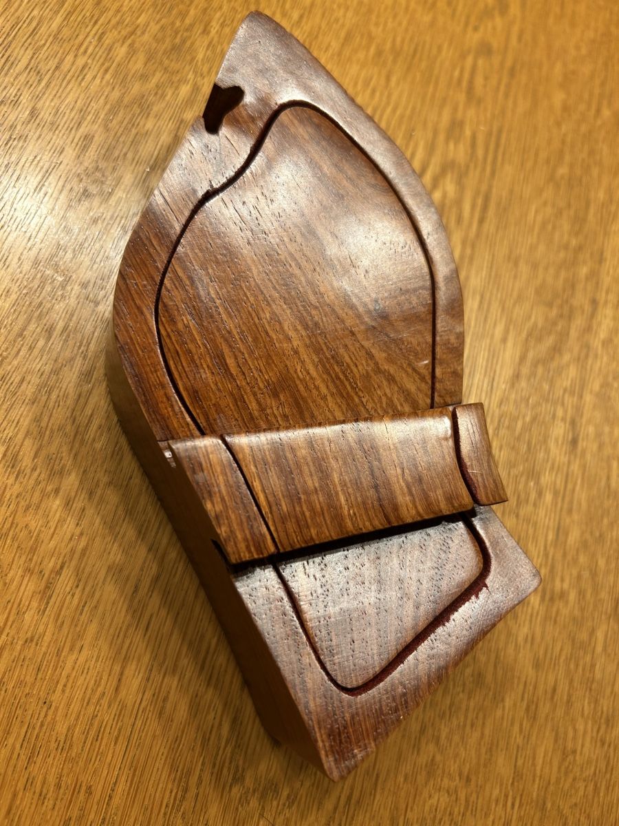 Portagioie: Holz-Schatulle mit speziellem Verschluss – Usato da Lengnau AG venduto da Mefari 5