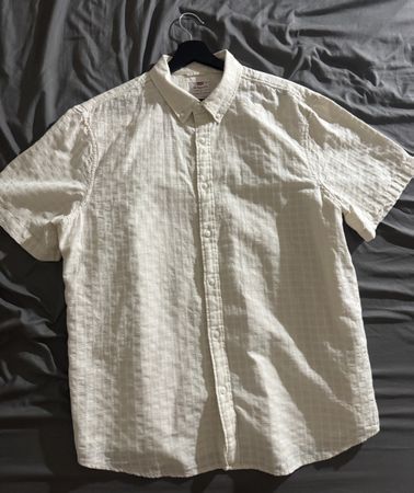 Herrenhemd Levi Strauss & Co. Grösse L beige guter Zustand