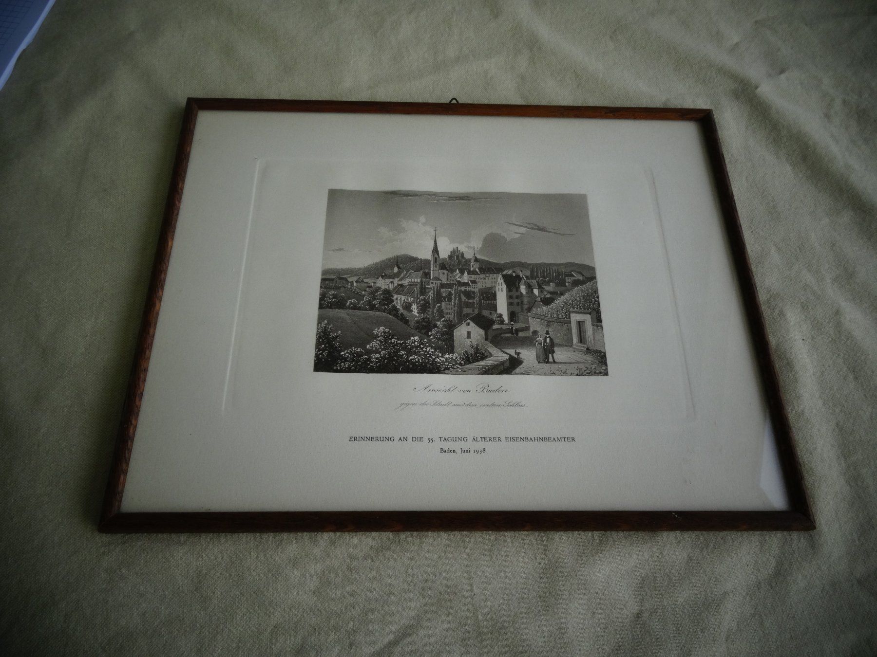 Posters & Illustrations: Bild ansicht Baden 1938 – D'occasion à Neerach par jenny062