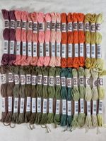 DMC Retors Mat Stickgarn – 34 Stränge, je 2 Farben–LOS LAN23