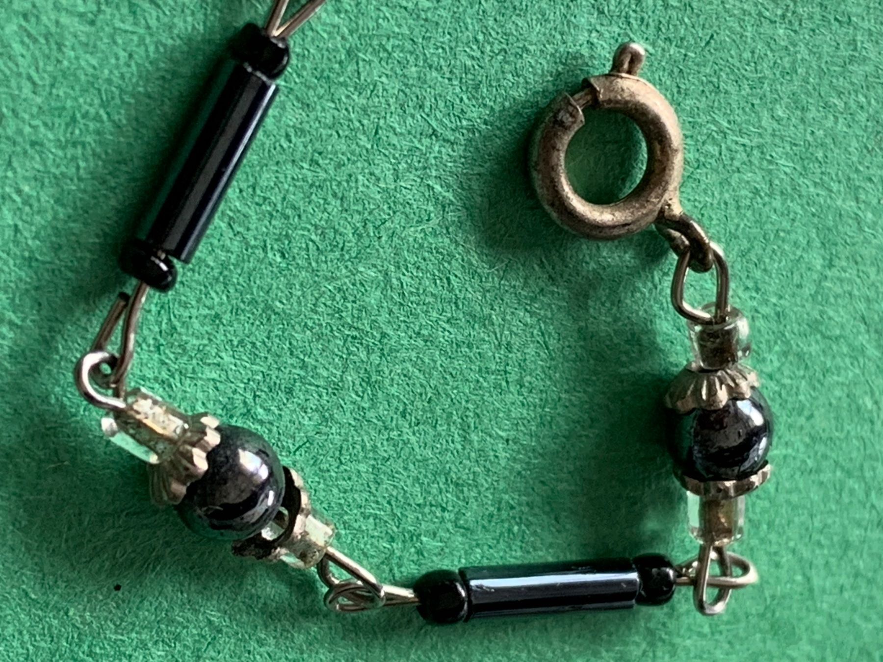 Bracciali & Braccialetti: armband schwarz/antrazith (19 cm) – Usato da Dittingen venduto da Bijoubelle 1