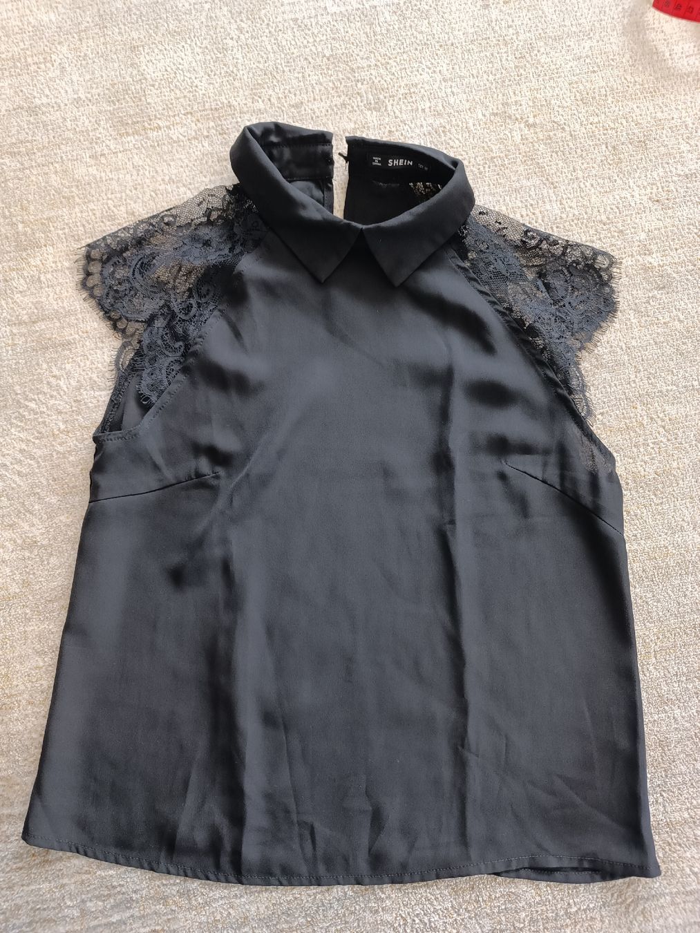 Shein Blusen: CHEMISIER DENTELLE NOIR XS – Gebraucht aus Sierre von shirley04 2