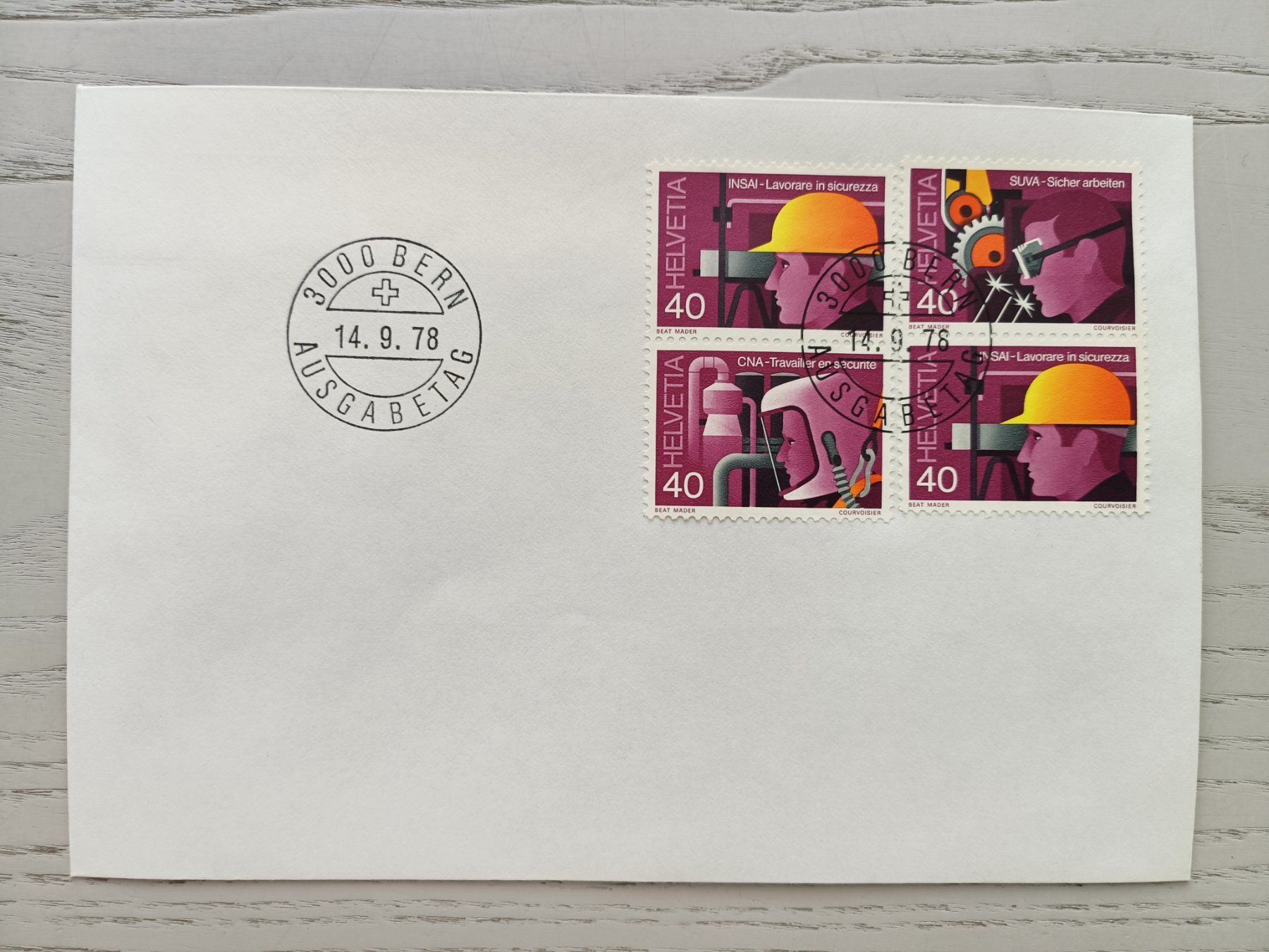 Tutti i francobolli: 1978 FDC Werbemarken Zusammenhängend – Usato da Dübendorf venduto da goeggi79