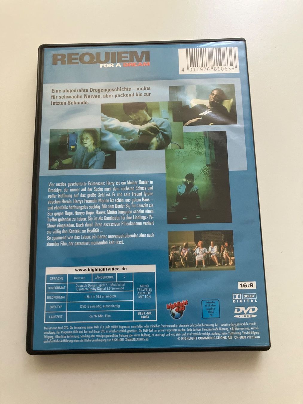 Tutti i DVDs: Requiem for a Dream - Dvd - Darren Aronofsky – Usato da Arbon venduto da HelFer01 1