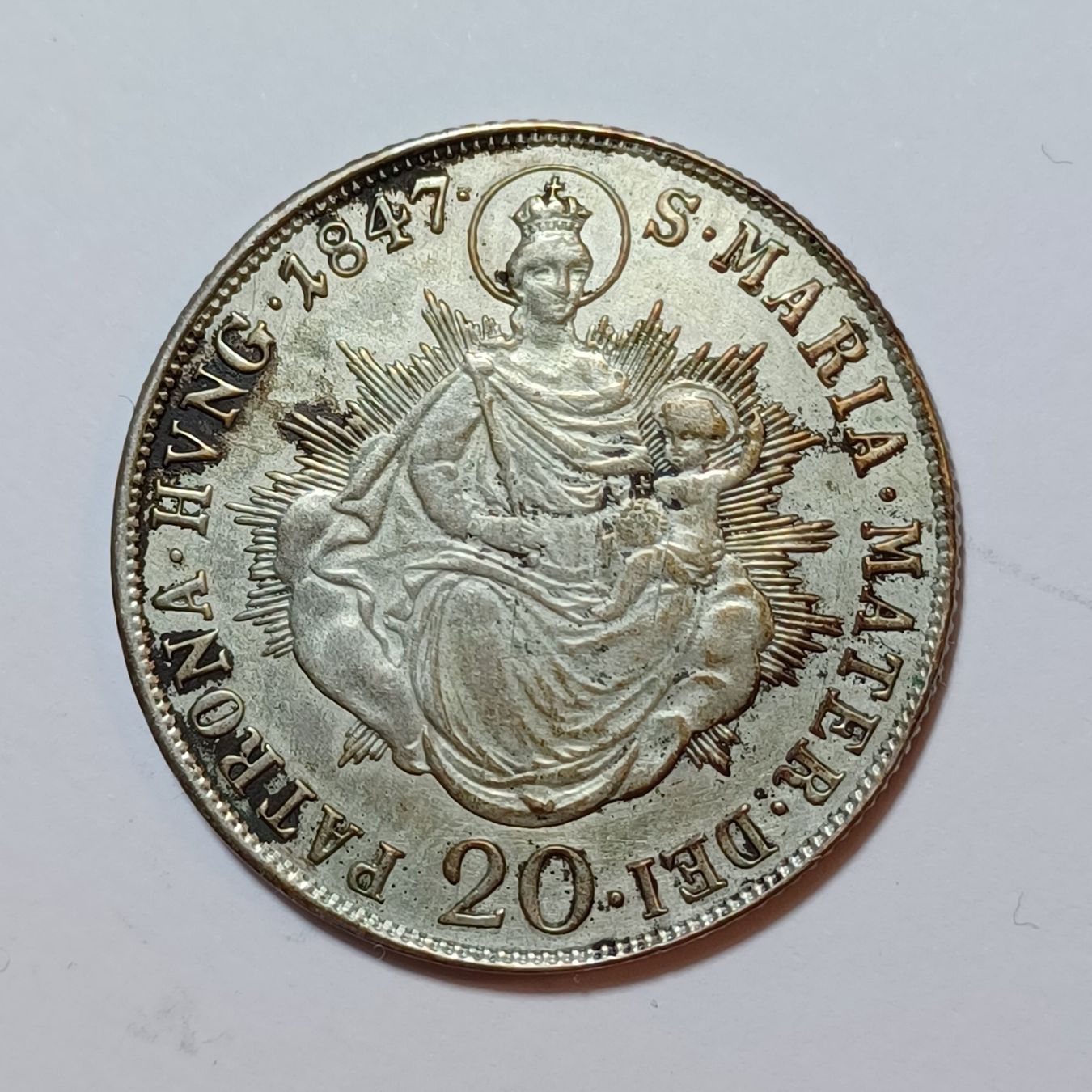 Tutti le monete: 20 Kreuzer 1847 Ungarn – Usato da Pfäffikon ZH venduto da Welt_Muenzen 1