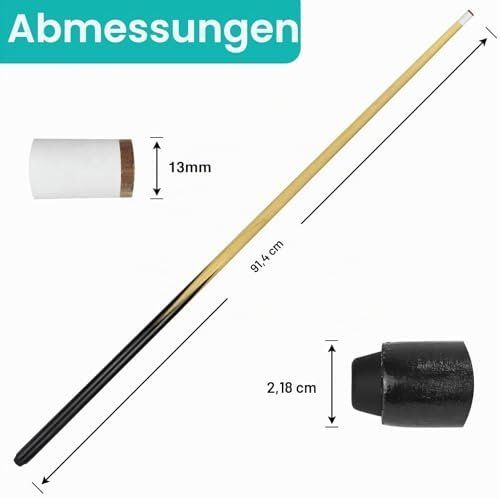 Tavoli da biliardo: 2 Stück Holz Billard Queue Pool Billiard – Nuovo e nell'imballaggio originale da Hundwil venduto da Pakethase 3