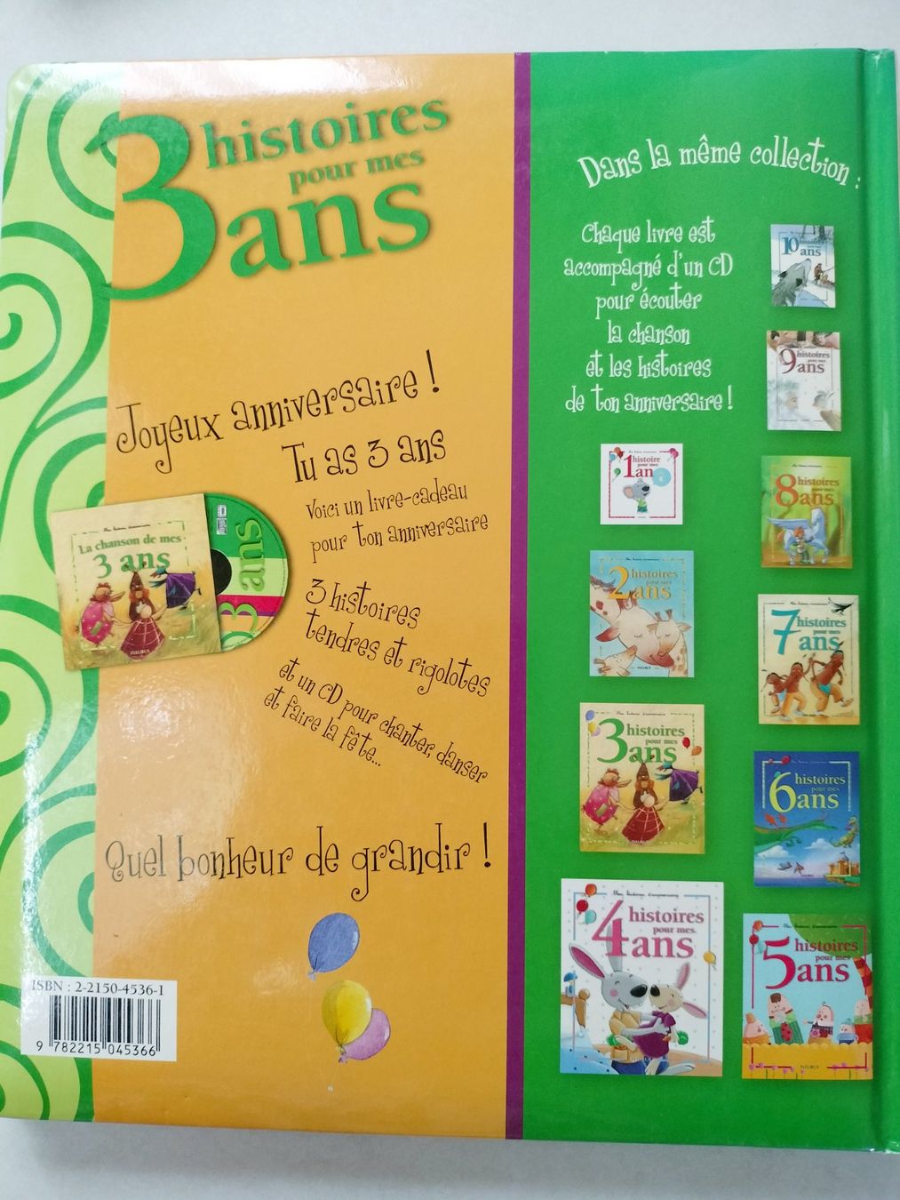 Libri: 3 Histoires Pour Mes 3 Ans Fleurus – Usato da Cortaillod venduto da rozinna 1