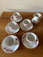 Scherzer Bavaria Kaffeeservice, Vintage, 5 Personen