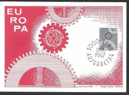 Maximumkarte Nr. 448 Europamarke ET 13.3.1967