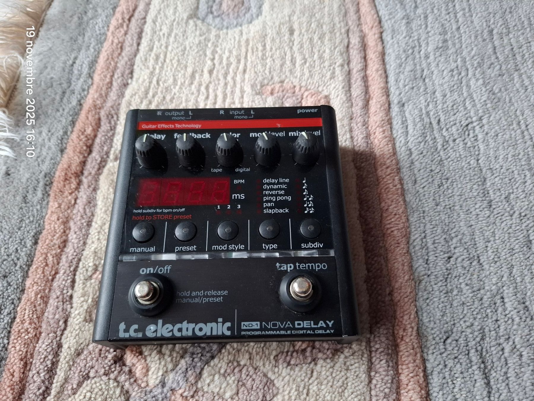 Instruments de musique: TC electronic nova delay ND-1  -- ***** 1.- ***** --- – D'occasion à Yverdon-les-Bains par Dan00