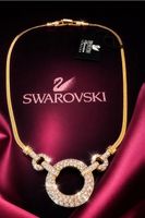 Swarovski statement Kette, vintage18k vergoldet, original